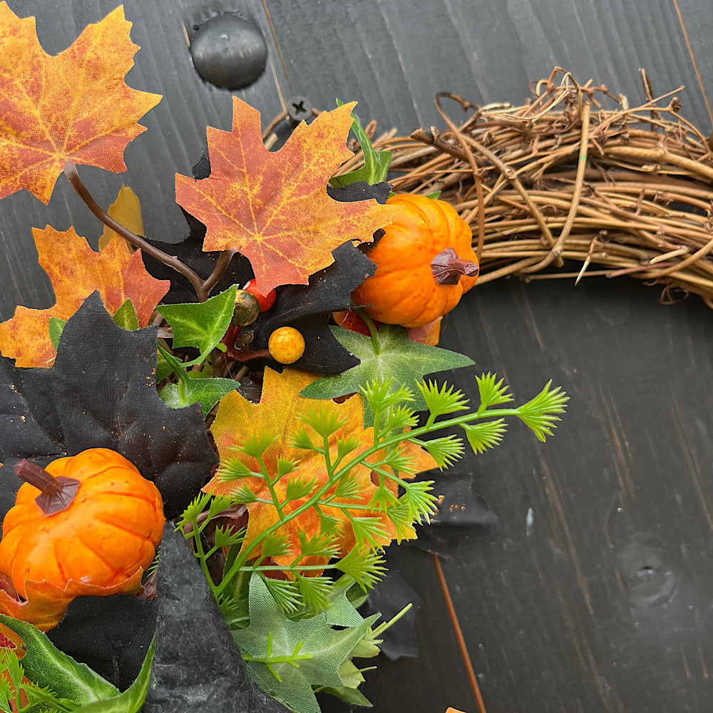 Autumn witch front door wreath
