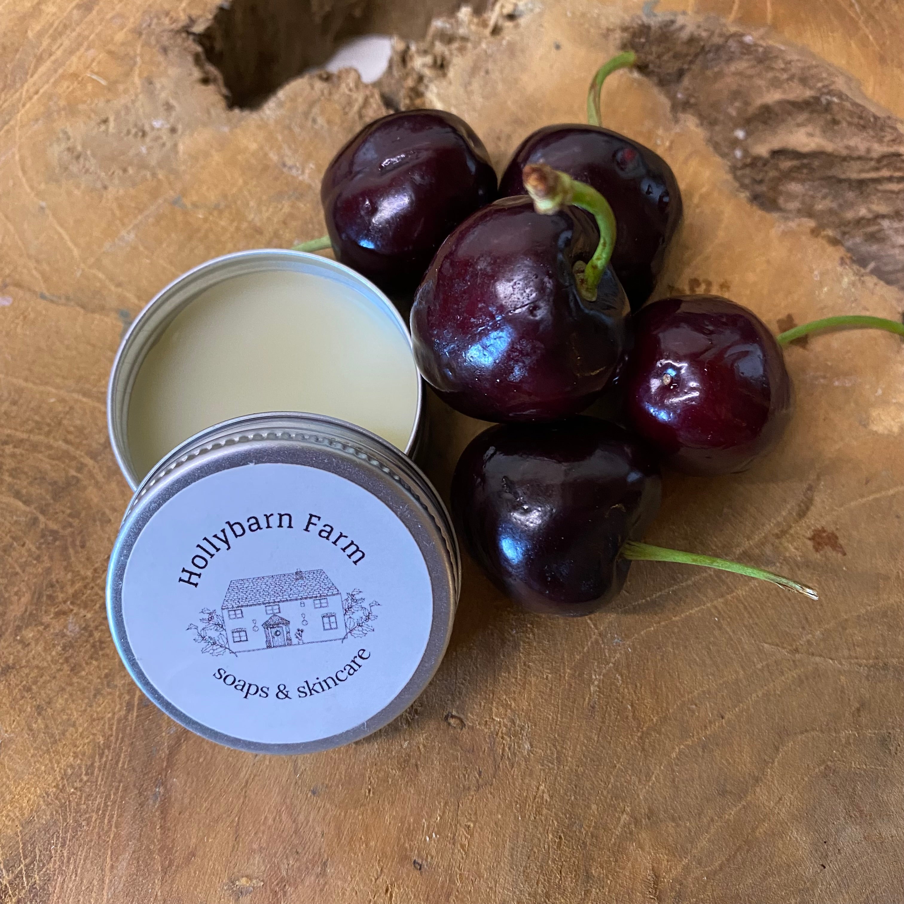 Cherry flavour lip balm