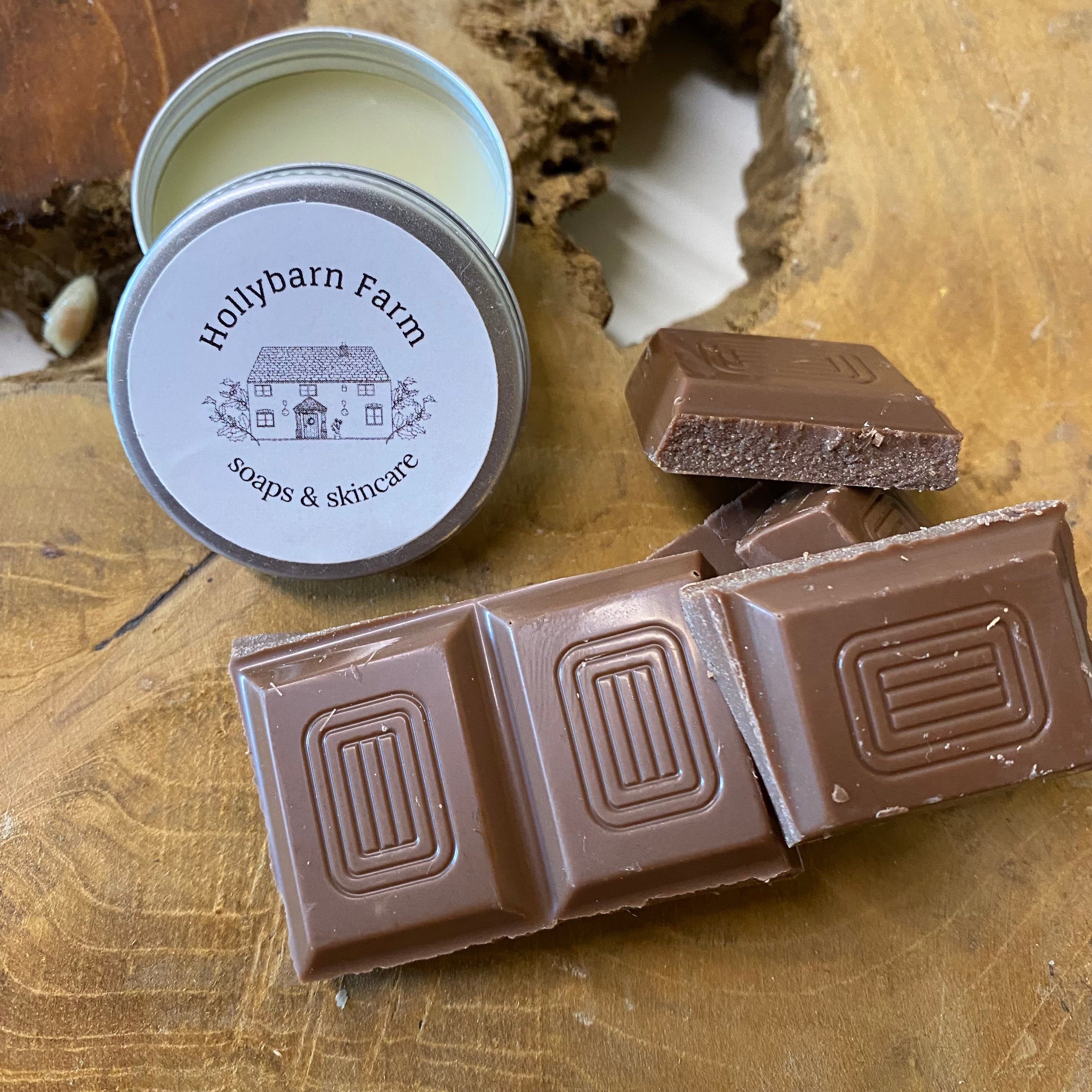 Chocolate flavour lip balm