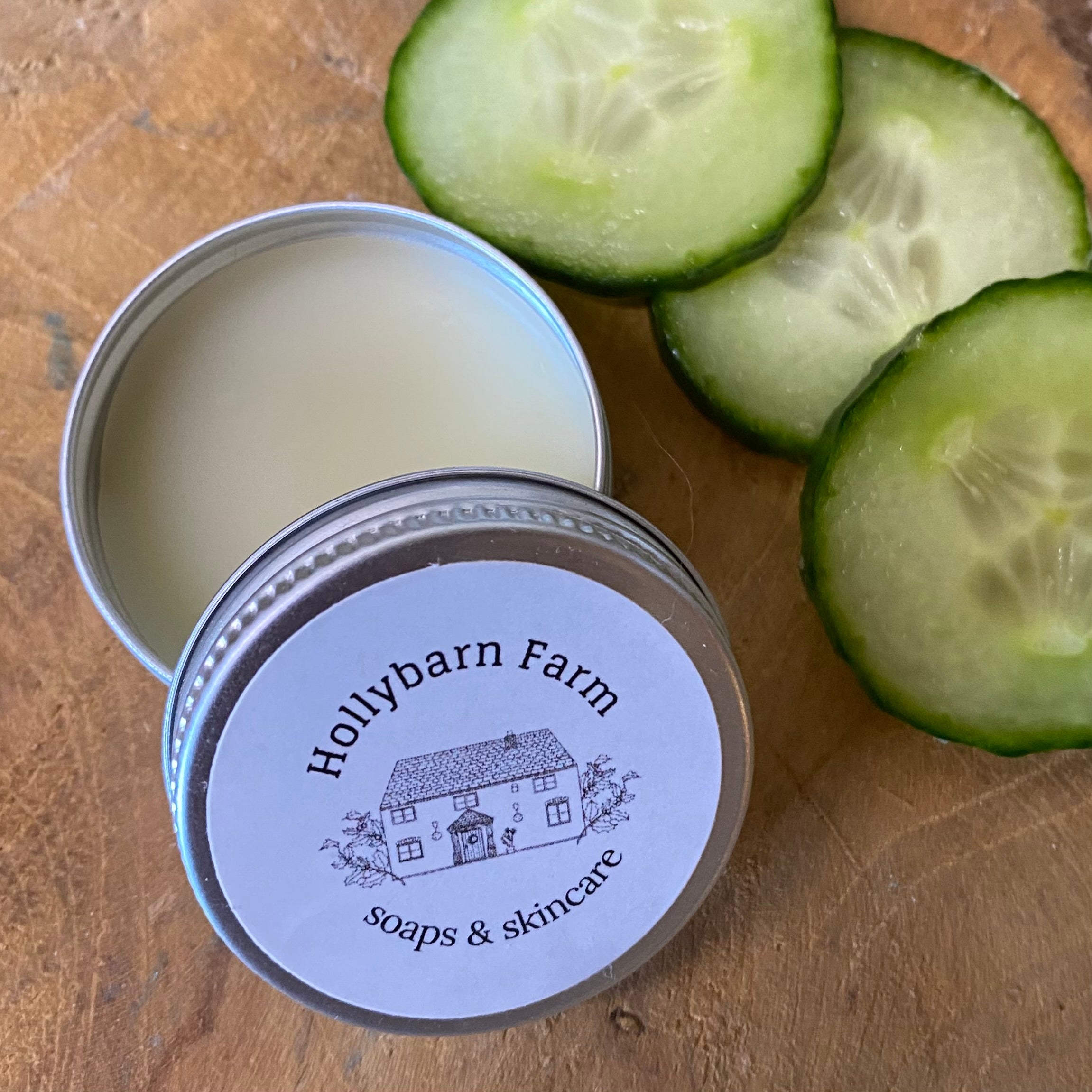Cucumber and mint lip balm