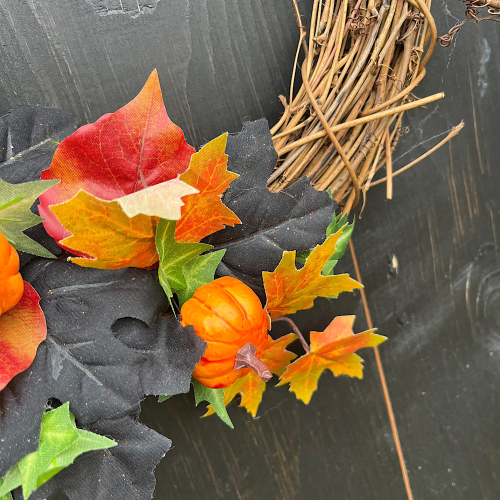 Autumn witch front door wreath