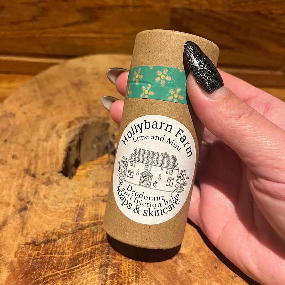 Natural deodorant and friction balm-Lime and Mint