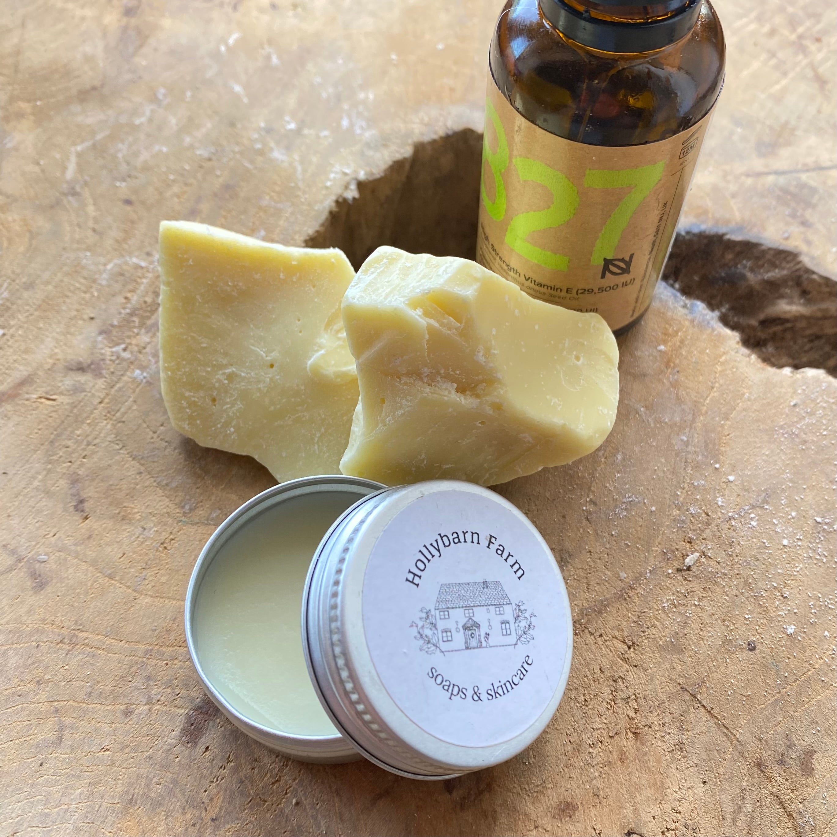 Vitamin E enriched lip balm